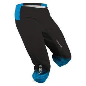 Spodnie do biegania PRO - czarne/niebieskie